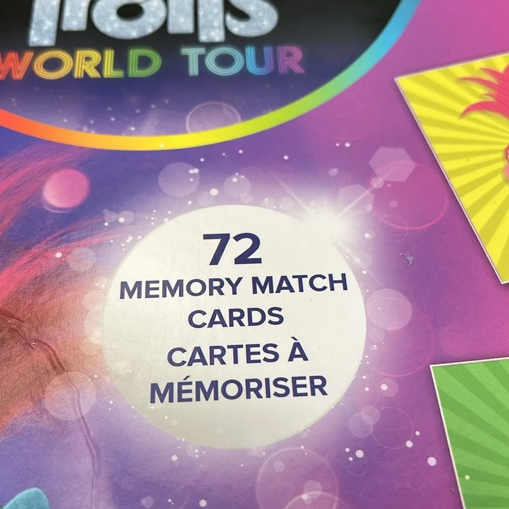 Dreamworks Trolls World Tour Memory Match Game